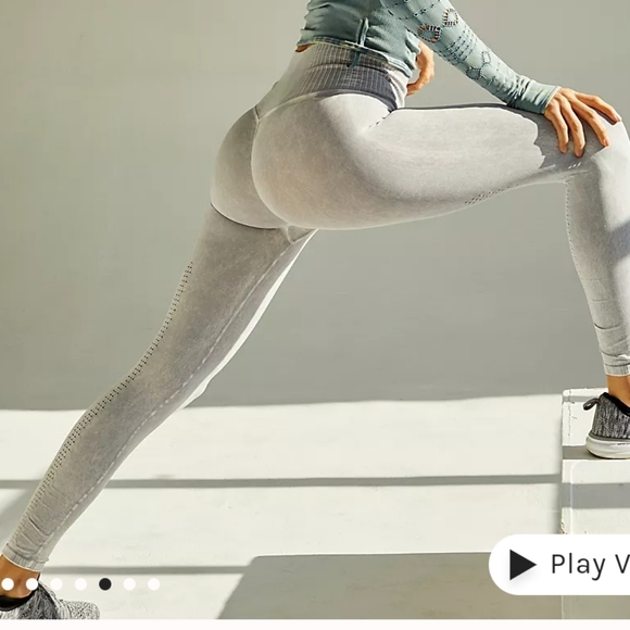 17. Free People Good Karma Leggings Ice Grey - Picture 10 of 17